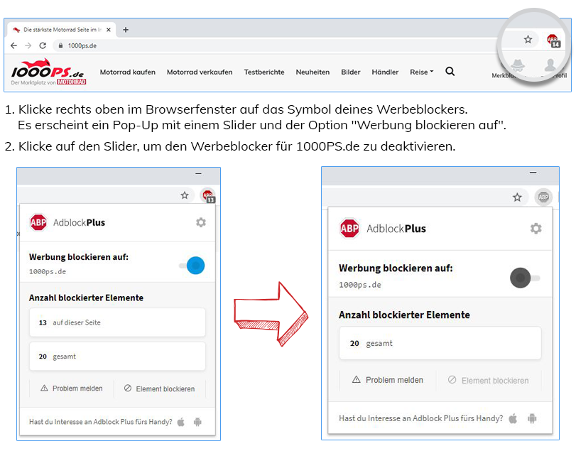 AdBlocker Hinweis AdBlocker Hinweis
