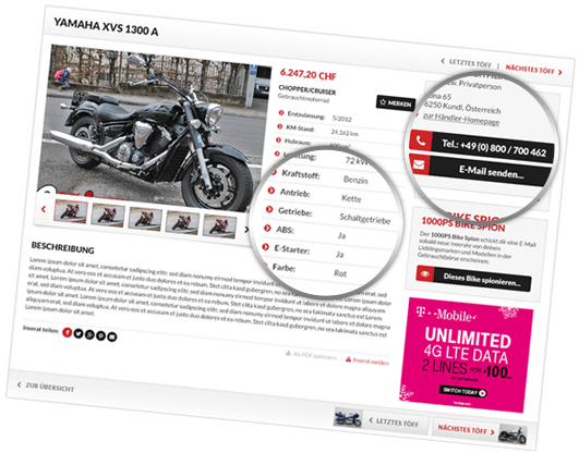 Motorrad Inserat