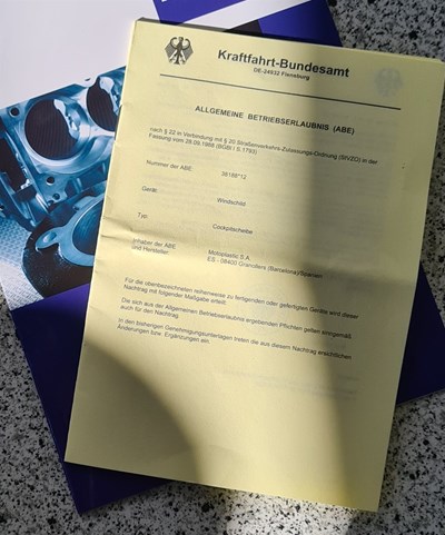 Anbaubescheinigungen für Sonderzubehör
