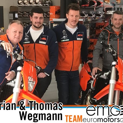 Florian & Thomas Wegmann Florian Wegmann - Team Euro Motors Graz Thomas Wegmann - Team Euro Motors Graz Die beiden Teampiloten sind auch 2017 wieder bei verschiedenen Hardenduro-Rennen international für Euro Motors Graz am Start. Das Brüderpaar ha...
