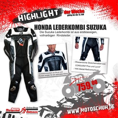 Honda Lederkombi Suzuka