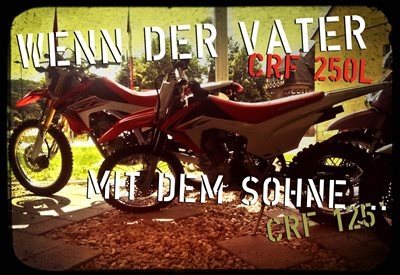 Wenn Vater und Sohn sich dreckig machen.....