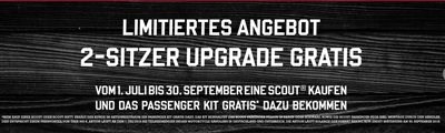 Scout 2-Sitzer-Upgrade gratis