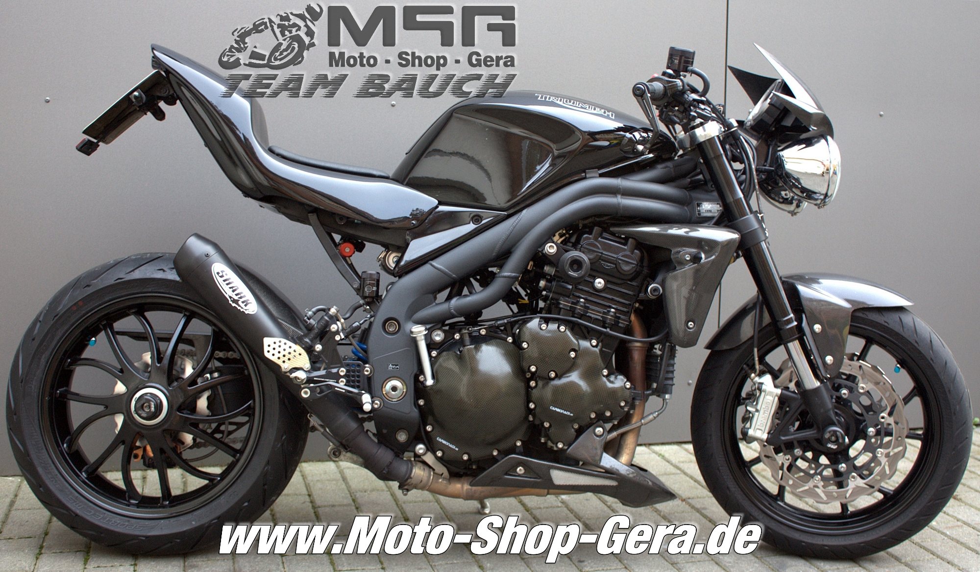 Honda Motorrad Gera details zum custom bike triumph speed triple 1050 des Honda Motorrad Gera details zum custom bike triumph speed triple 1050 des