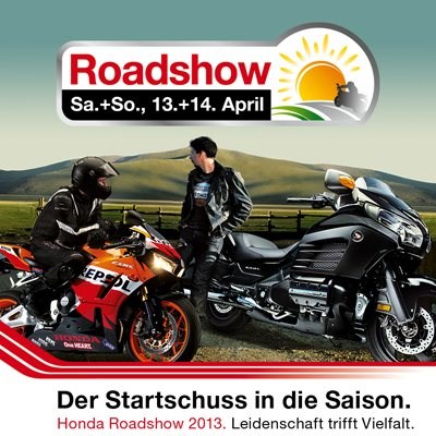 Honda Roadshow 2013 am 13. und 14.April bei Motorrad Kreiselmeyer GmbH in Feuchtwangen