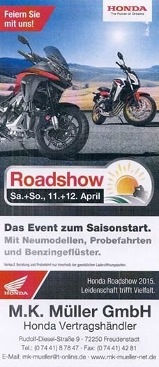 Roadshow 2015 und Gebrauchtwagenschau auf dem Marktplatz