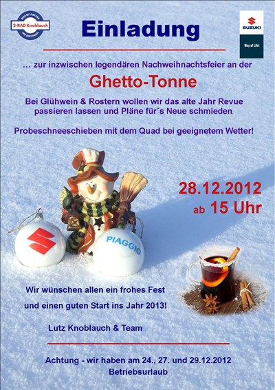 Ghetto-Tonnen-Party