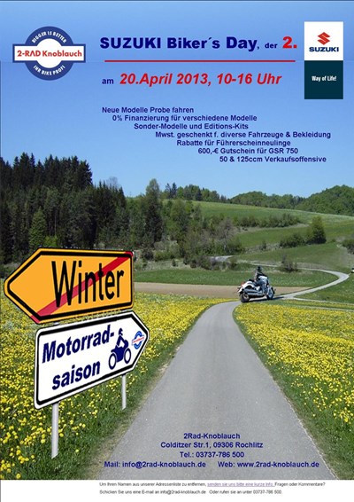 SUZUKI Bikers Day, der 2.