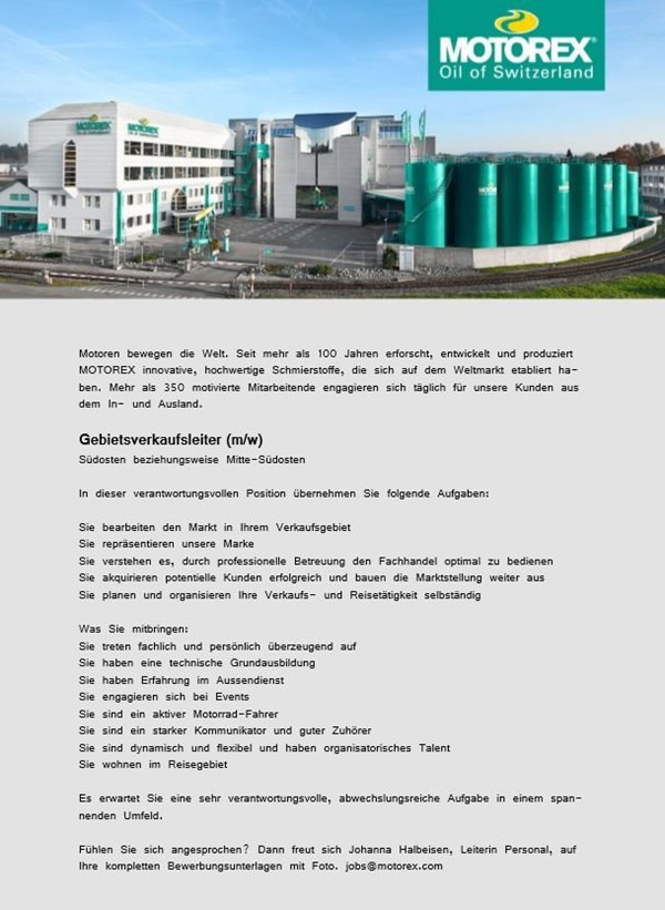 Gebietsverkaufsleiter (m/w)