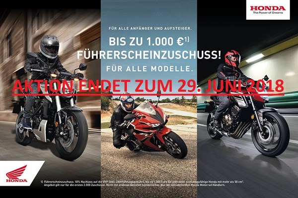 Honda Semmler - Führerschein Aktion endet