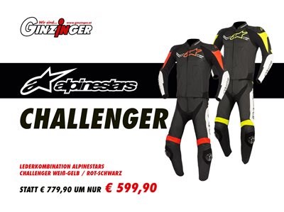 Alpinestars Lederkombi Challenger in Aktion