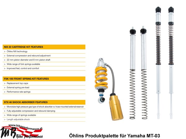 Yamaha MT-03: Edelste Öhlins Komponenten erhältlich!