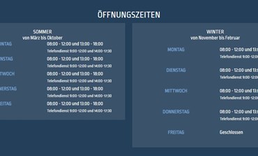 Neue Öffnungszeiten