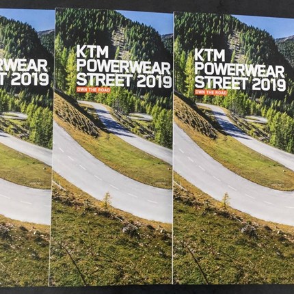 KTM Powerwear Street 2019 Katalog eingetroffen !!!!
Endlich sind die KTM Powerwear Street Kataloge 2019 eingetroffen :)
Schnell vorbei kommen und gl... Weiter >>