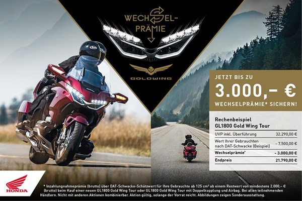Gold Wing Vorführfahrzeug - Bild 1 Gold Wing Vorführfahrzeug - Bild 1