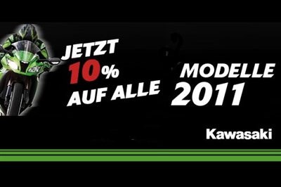 10 % auf Kawasaki Modelle 2011