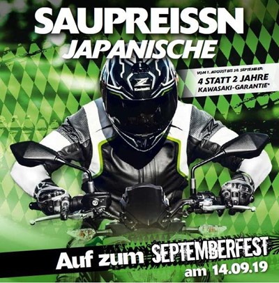 Kawasaki-Septemberfest am Sa. 14. September 2019