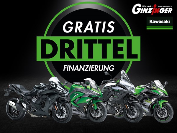Kawasaki Modelle mit GRATIS DRITTELFINANZIERUNG