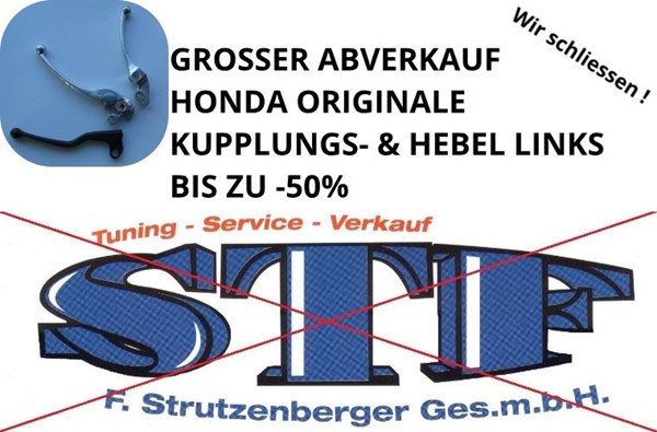 HONDA KUPPLUNGS- & HEBEL LI BIS ZU -50% - WIR SCHLIESSEN - GROSSER ABVERKAUF