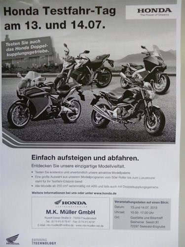 Honda Testfahrtage 13.14.07.2013