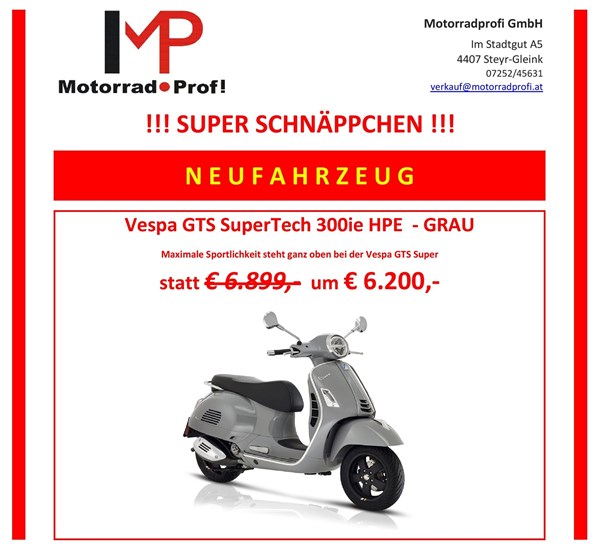 VESPA GTS SuperTech 300ie HPE SCHNÄPPCHEN