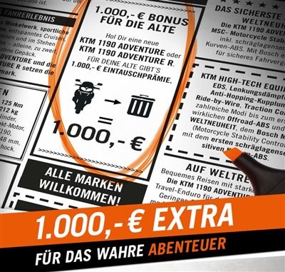 KTM 1190 Adventure Eintauschaktion