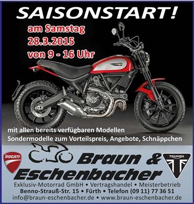 >>> Es geht wieder LOS !!! --> SAISONSTART am Samstag den 28. März 2015 bei UNS,von 9.00 Uhr bis 16.00 Uhr <<<