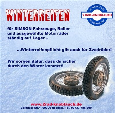 Sicher und Bussgeldfrei durch den Winter...