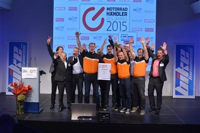 3.Platz Motorradhändler des Jahres 2015