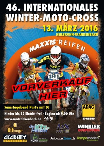 Vorverkauf WMX Frankenbach