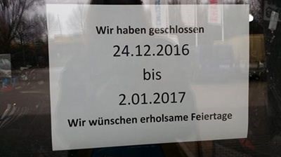 Winter Öffnungszeiten