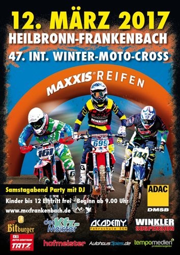 Kartenvorverkauf zum 47. Winter-Motocross 2017