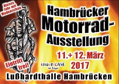 Hambrücker Motorradausstellung 2017 Finden Sie uns auch 2017 in Hambrücken auf der Motorradausstellung.Seien Sie gespannt auf die neue Honda Fireblade 2017 die wir vo... Weiter >>