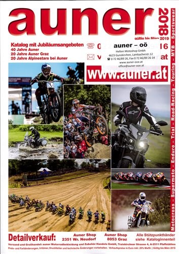 AUNER KATALOG 2018 EINGETROFFEN