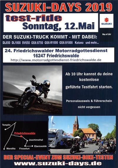 24.Bikergottesdienst 12.05.19 in Friedrichswalde