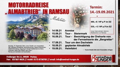 Motorradtour zum Almabtrieb - ein stimmungsvolles Erlebnis