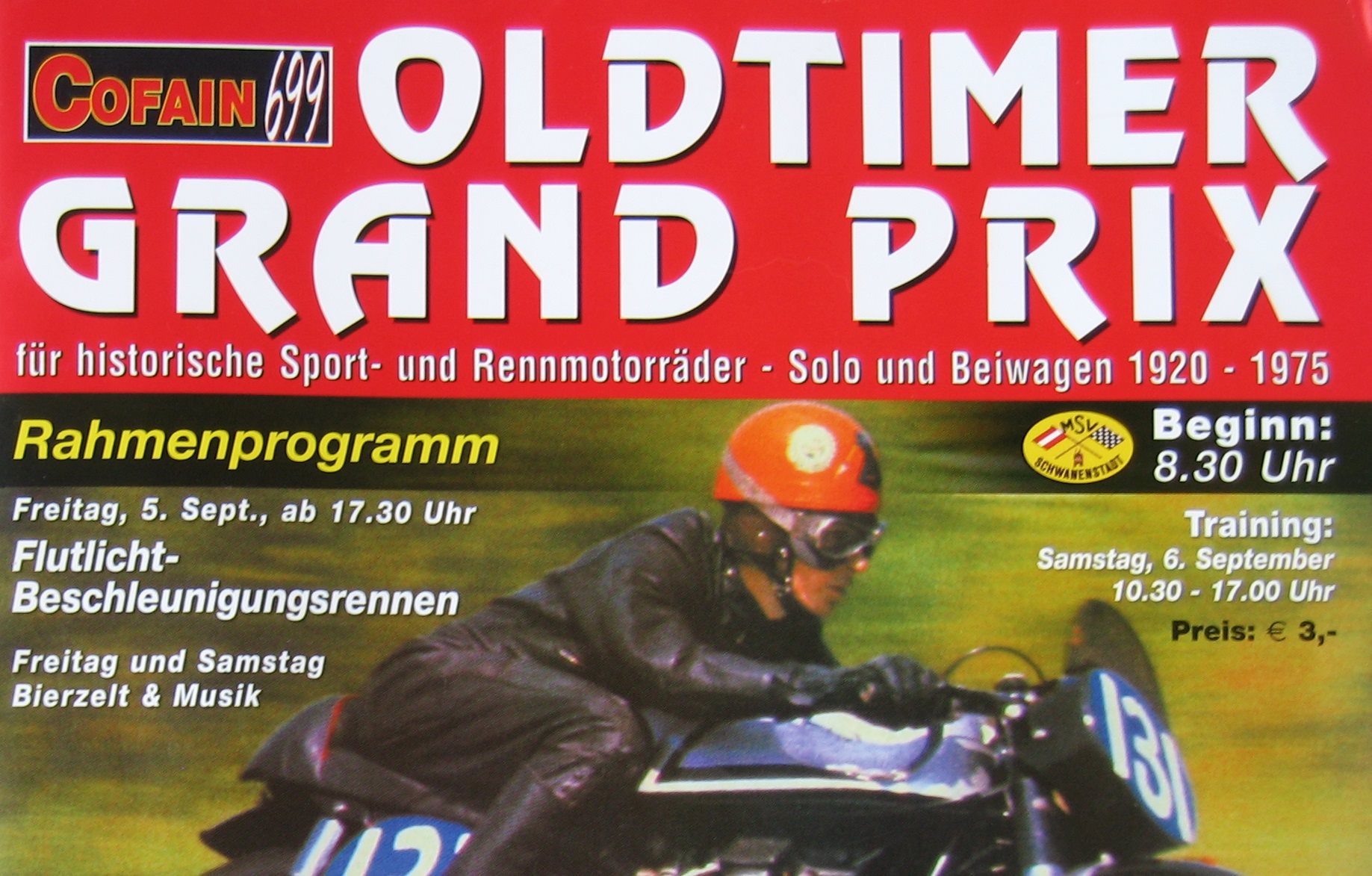 Schwanenstadt, Oldtimer Grand Prix, Manfred Mayrhofer - Motorrad Sport