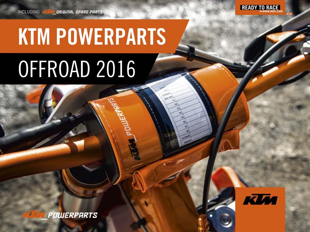 Neuer KTM Powerparts Offroad Katalog 2016 Motorrad News