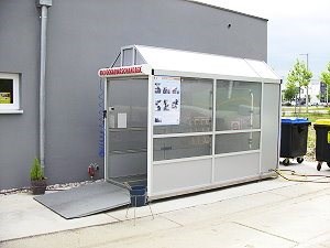 Motorrad-Waschanlage