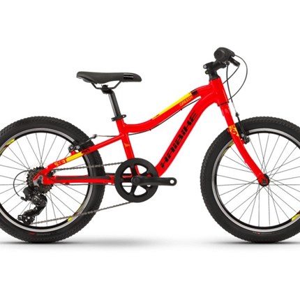 Haibike SEET Greedy 20", rot/scharz/gelb) SEET Greedy 20“, 7-Gänge, RH 26cm Rahmen: AluFarbe: rot/schwarz/blau Größe: 20“ Gabel: ST Suntour M3010 Schaltung: Shimano Tourney TY300, 7-Gang Felgen: Alexrims X1700, Hohlkammerfelgen, Alu Reifen: Kenda K-829, 50-406 Fa...