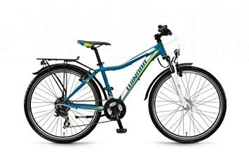 Haibike Dash 26" Dash 26“, RH 45cm Rahmen: Alu Größe: 26“ Gabel: SR Suntour M3010 Schaltung: Shimano Tournex TY 300, 21-Gang Bremse: V-Brake Reifen: Kenda Kobra Felgen: Alexrims AJ-1 Schutzbleche: Kunststoff Farbe: cyan/weiß/lime matt Gew...