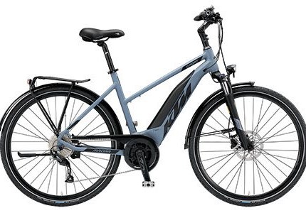 KTM Macina Sport A+5, DA 51, grau Macina Sport 9 A+5, DA 51Motor: Bosch Drive Unit 36V-250W, 25km/hBatterie: Standard Powerpack 13,4 Ah – 500 WhDisplay: Intuvia on-board comp.Rahmen: Trekking Onroad (Bosch Gen.3)Rahmengröße: 51 cmFarbe: grau/...