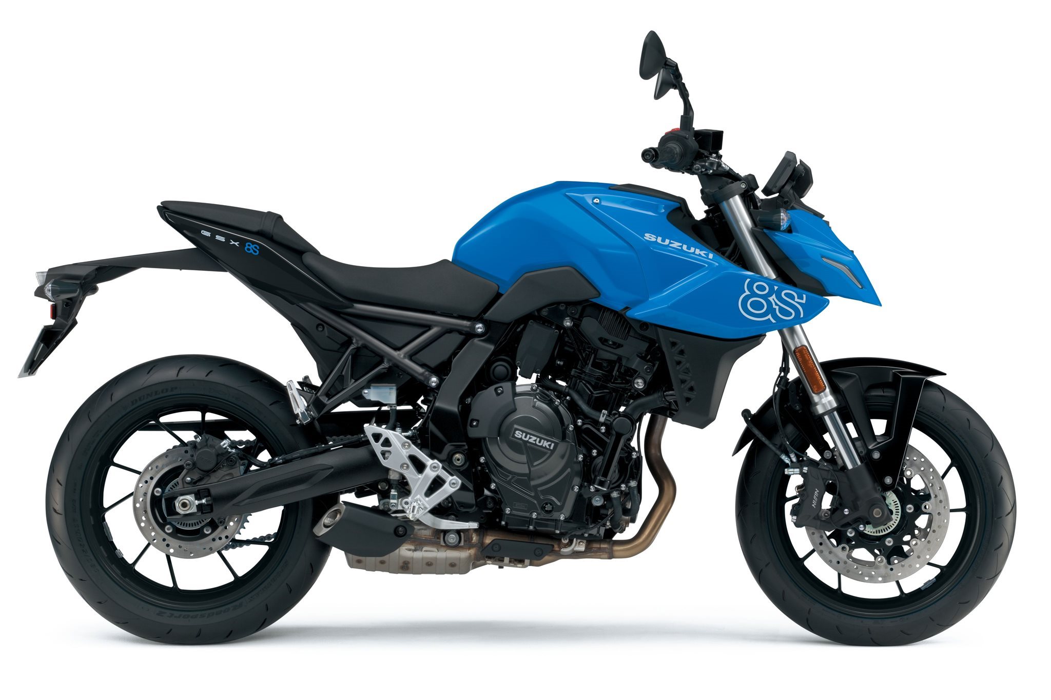 BlueBlueまとめ売り 8点セット Motorrad Suzuki GSX-8S, blau Aktionspreis, Baujahr: 2025, 0 km