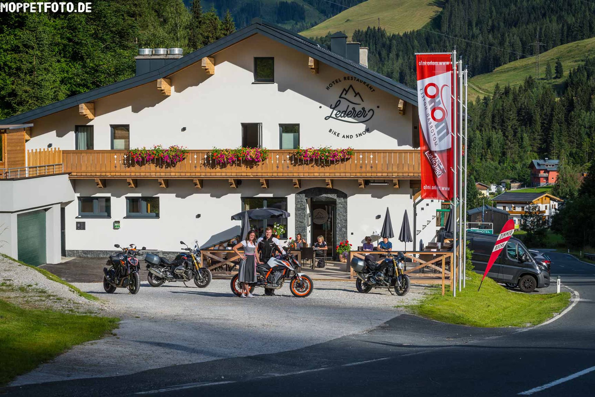 Motorrad Hotel MoHo Hotel "Bike & Snow" Lederer