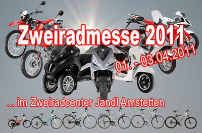 Zweiradmesse im Zweiradcenter Jandl Fahrrad Zweiradcenter Jandl