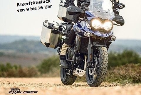 Saisonstart 2016 - Bikerfrühstück und Vorstellung der Bonneville T120 und der neuen Explorer