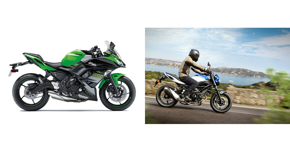 Motorrad Vergleich Kawasaki Ninja 650 KRT 2019 vs. Suzuki ...