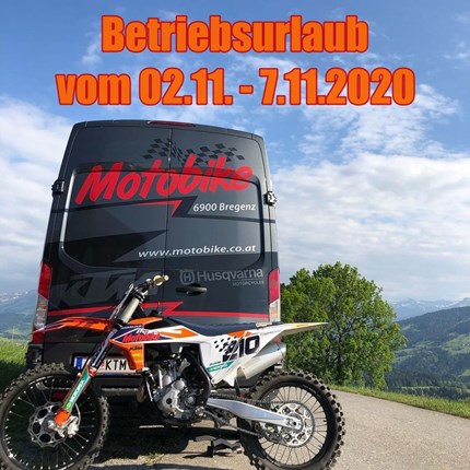 VORANKÜNDIGUNG - Betriebsurlaub vom 02.11.20 bis 07.11.2020
!! VORANKÜNDIGUNG !!
Unser Geschäft bleibt vom 02.11.20 bis 07.11.20 wegen BETRIEBSURLAUB geschlossen.