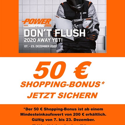 50 € Shoppingbonus jetzt sichern!! *
50 € Shoppingbonus jetzt sichern!! *
