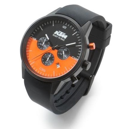 KTM PURE WATCH - wasserdicht !! KTM PURE WATCH
10 ATM wasserdicht
Edelstahl-Gehäuse
Chronograph mit Stoppfunktion
